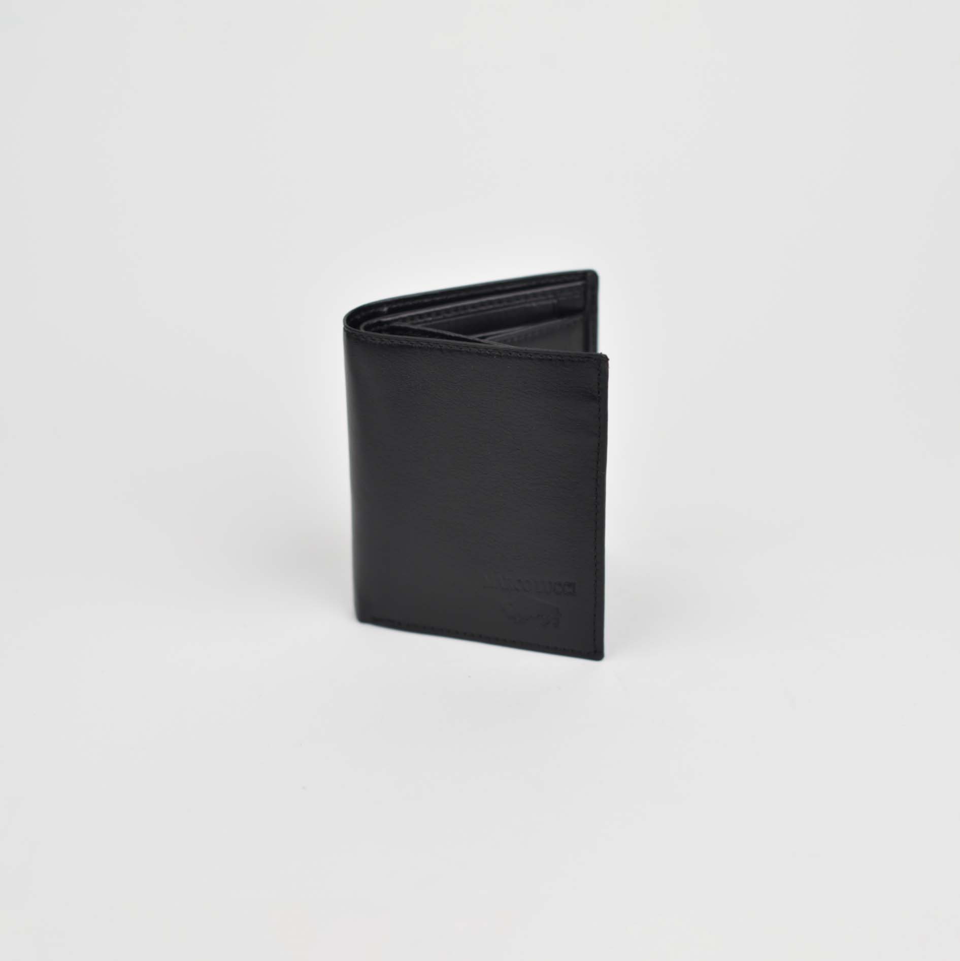 Portofol për Meshkuj në Lëkurë Natyrale – Ngjyrë e Zezë - Image 2